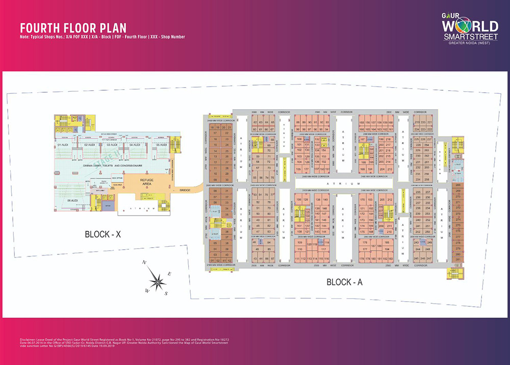 Gaur World SmartStreet 4th floor plan